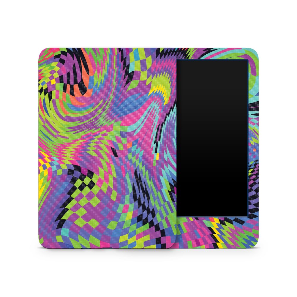 Carbon Fiber Skin Compatible with Amazon Kindle 6-inch 11th Gen (2022) - Dancefloor Trip - Premium 3M Vinyl Protective Wrap Decal Cover - Easy to Apply | Crafted in The USA by MightySkins