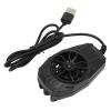 ANGGREK Mini Phone Cooling Fan, Horn Fan Blade Super Quiet 5V 1A PC and ABS Phone Fan for Watching Videos (Black) view 1