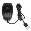 ANGGREK Mini Phone Cooling Fan, Horn Fan Blade Super Quiet 5V 1A PC and ABS Phone Fan for Watching Videos (Black) view 4