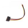 1pc SATA Adapter PC Computer Molex IDE 4 Pin to SATA Male Adapter Power Cable Cord 20cm SATA Cable 15Pin to 4Pin FDD Floppy view 4