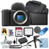 Sony ZV-E10 II Mirrorless Camera (Body) + Case + 64GB Memory Card + Cleaning Kit + Grip Tripod + LED Square Light (17PC Bundle) (Renewed) view 1