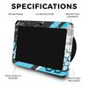 Carbon Fiber Skin Compatible with Amazon Echo Show 8 (3rd Gen, 2023) - Grunge Cyan - Premium 3M Vinyl Protective Wrap Decal Cover - Easy to Apply | Crafted in The USA by MightySkins view 2