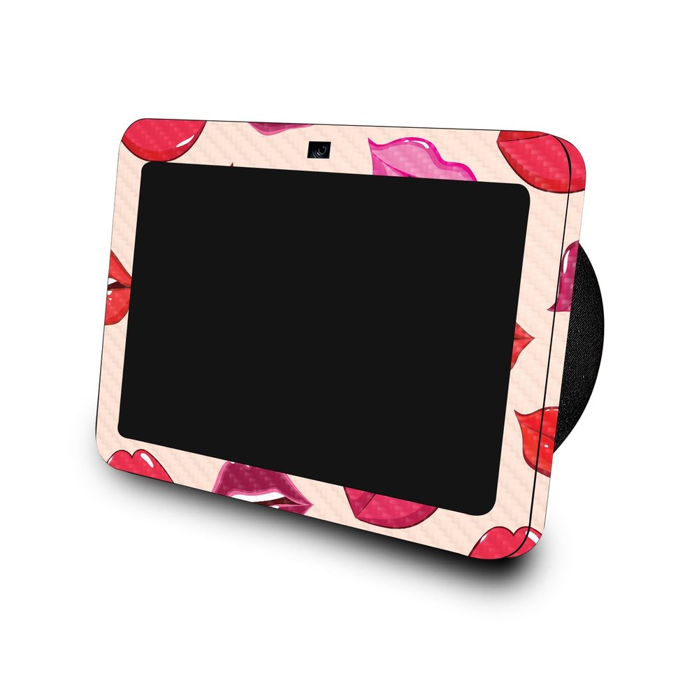 Carbon Fiber Skin Compatible with Amazon Echo Show 8 (3rd Gen, 2023) - Many Kisses - Premium 3M Vinyl Protective Wrap Decal Cover - Easy to Apply | Crafted in The USA by MightySkins