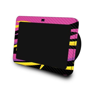 Carbon Fiber Skin Compatible with Amazon Echo Show 8 (3rd Gen, 2023) - Tribal Magenta - Premium 3M Vinyl Protective Wrap Decal Cover - Easy to Apply | Crafted in The USA by MightySkins