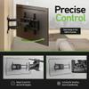 Heavy Duty Dual Arm Articulating TV Wall Mount Bracket for Hisense A7 LCD Google TV 65A7N 65 Inch TV - Tilt & Swivel with Reduced Glare view 3