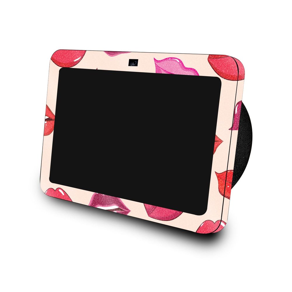 Glossy Glitter Skin Compatible with Amazon Echo Show 8 (3rd Gen, 2023) - Many Kisses - Premium 3M Vinyl Protective Wrap Decal Cover - Easy to Apply | Crafted in The USA by MightySkins