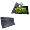 BoxWave Keyboard Compatible with iBerry Auxus Nuclea N1 - SlimKeys Bluetooth Keyboard, Portable Thin with Chiclet-Style Keys - Jet Black view 1