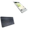 BoxWave Keyboard Compatible with iBerry Auxus Xenea X1 - SlimKeys Bluetooth Keyboard, Portable Thin with Chiclet-Style Keys - Jet Black view 1