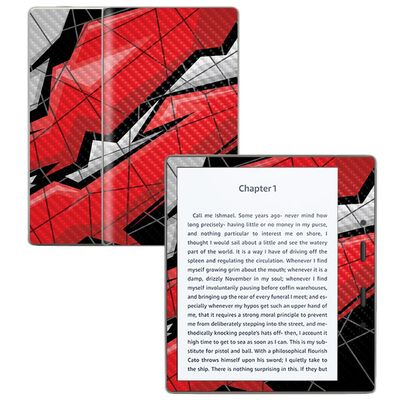 Carbon Fiber Skin Compatible with Amazon Kindle Oasis 7" (9th Gen) - Polygon Grunge - Premium 3M Vinyl Protective Wrap Decal Cover - Easy to Apply | Crafted in The USA by MightySkins