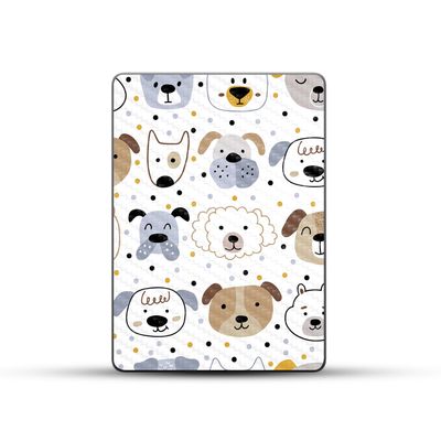 Carbon Fiber Skin Compatible with Amazon Kindle Paperwhite 5 6.8-inch 11th Gen (2021) - Doodle Dogs - Premium 3M Vinyl Protective Wrap Decal Cover - Easy to Apply | Crafted in The USA by MightySkins