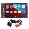Dual Electronics DCPA71-BC 7-inch Certified Apple Carplay Android Auto | Double DIN Touchscreen Car Stereo Radio | Bluetooth Hands Free Calling & Music Streaming | Backup Camera Included view 1