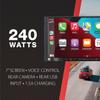 Dual Electronics DCPA71-BC 7-inch Certified Apple Carplay Android Auto | Double DIN Touchscreen Car Stereo Radio | Bluetooth Hands Free Calling & Music Streaming | Backup Camera Included view 3