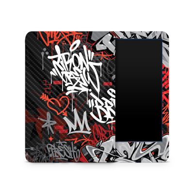 Carbon Fiber Skin Compatible with Amazon Kindle 6-inch 11th Gen (2022) - Red Tag - Premium 3M Vinyl Protective Wrap Decal Cover - Easy to Apply | Crafted in The USA by MightySkins