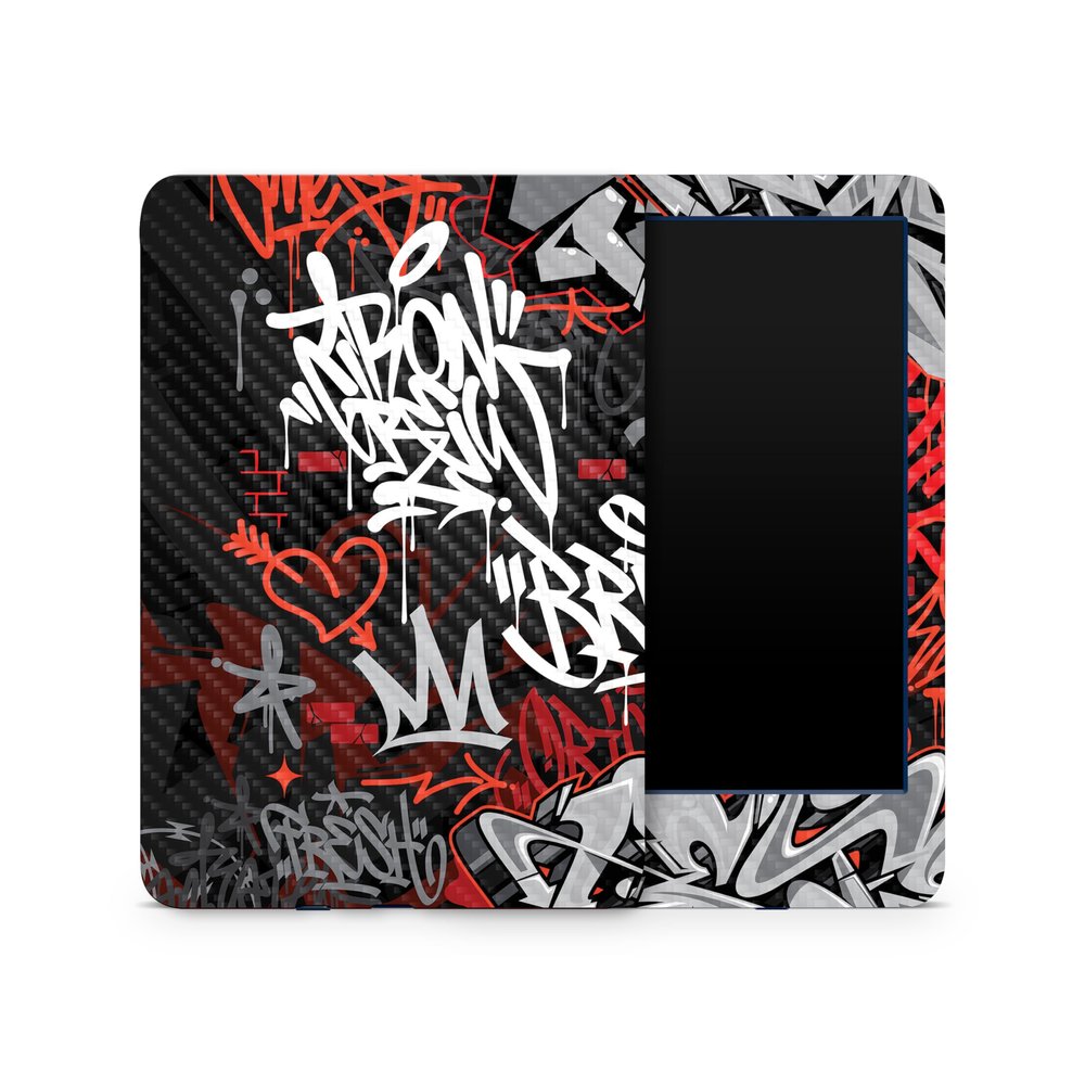 Carbon Fiber Skin Compatible with Amazon Kindle 6-inch 11th Gen (2022) - Red Tag - Premium 3M Vinyl Protective Wrap Decal Cover - Easy to Apply | Crafted in The USA by MightySkins