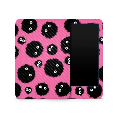 Carbon Fiber Skin Compatible with Amazon Kindle 6-inch 11th Gen (2022) - Soot Sprites - Premium 3M Vinyl Protective Wrap Decal Cover - Easy to Apply | Crafted in The USA by MightySkins