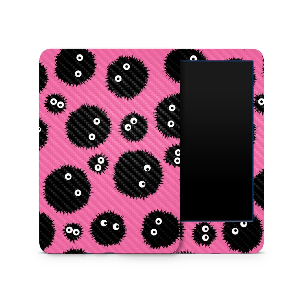 Carbon Fiber Skin Compatible with Amazon Kindle 6-inch 11th Gen (2022) - Soot Sprites - Premium 3M Vinyl Protective Wrap Decal Cover - Easy to Apply | Crafted in The USA by MightySkins