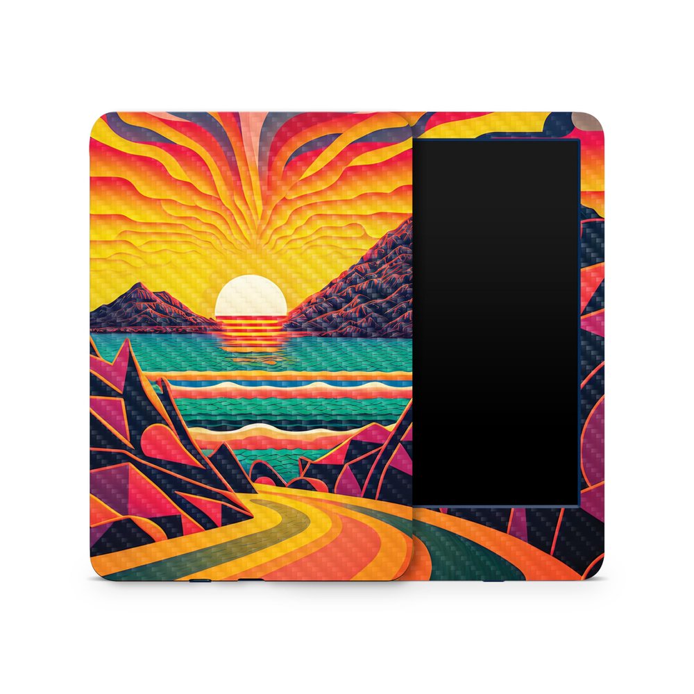 Carbon Fiber Skin Compatible with Amazon Kindle 6-inch 11th Gen (2022) - Surreal Journey - Premium 3M Vinyl Protective Wrap Decal Cover - Easy to Apply | Crafted in The USA by MightySkins