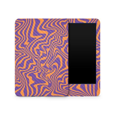 Carbon Fiber Skin Compatible with Amazon Kindle 6-inch 11th Gen (2022) - Jitter Zebra - Premium 3M Vinyl Protective Wrap Decal Cover - Easy to Apply | Crafted in The USA by MightySkins