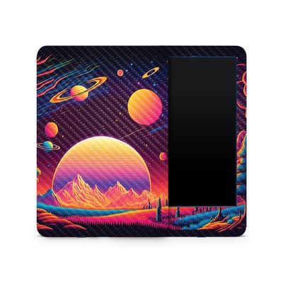 Carbon Fiber Skin Compatible with Amazon Kindle 6-inch 11th Gen (2022) - Surreal Starscape - Premium 3M Vinyl Protective Wrap Decal Cover - Easy to Apply | Crafted in The USA by MightySkins