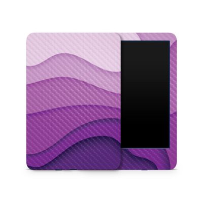 Carbon Fiber Skin Compatible with Amazon Kindle 6-inch 11th Gen (2022) - Papercraft Purple - Premium 3M Vinyl Protective Wrap Decal Cover - Easy to Apply | Crafted in The USA by MightySkins