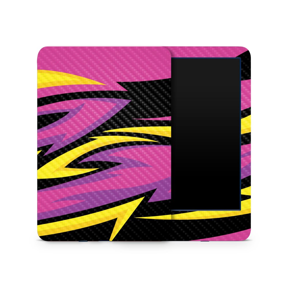 Carbon Fiber Skin Compatible with Amazon Kindle 6-inch 11th Gen (2022) - Tribal Magenta - Premium 3M Vinyl Protective Wrap Decal Cover - Easy to Apply | Crafted in The USA by MightySkins