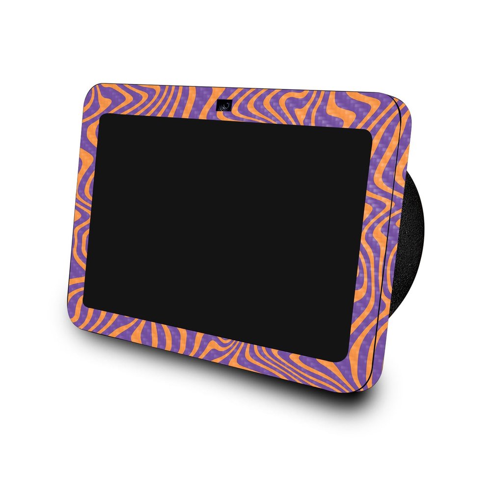 Carbon Fiber Skin Compatible with Amazon Echo Show 8 (3rd Gen, 2023) - Jitter Zebra - Premium 3M Vinyl Protective Wrap Decal Cover - Easy to Apply | Crafted in The USA by MightySkins