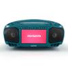 Aiwa Portable Boombox, Crystal Clear Sound with 3W x 2 Speakers and Bass Function, Featuring a 7" LCD Display, Bluetooth Connectivity, FM Radio, CD/DVD Player, Streaming on Roku and Amazon Firestick