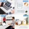 Tek Styz Wireless Bluetooth Keyboard Compatible with Blackview Oscal Pad 10 Built-in Phone Holder/Stand-Ultra Slim Folding Rechargeable Full Size Keyboard! view 3