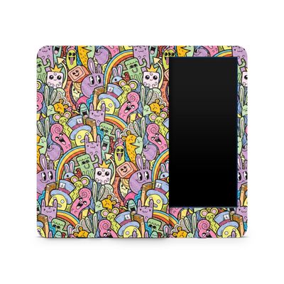 Carbon Fiber Skin Compatible with Amazon Kindle 6-inch 11th Gen (2022) - Rainbow Goofs - Premium 3M Vinyl Protective Wrap Decal Cover - Easy to Apply | Crafted in The USA by MightySkins