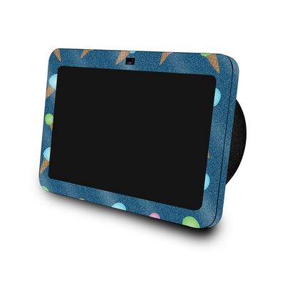 Glossy Glitter Skin Compatible with Amazon Echo Show 8 (3rd Gen, 2023) - Ice Cream Cone - Premium 3M Vinyl Protective Wrap Decal Cover - Easy to Apply | Crafted in The USA by MightySkins