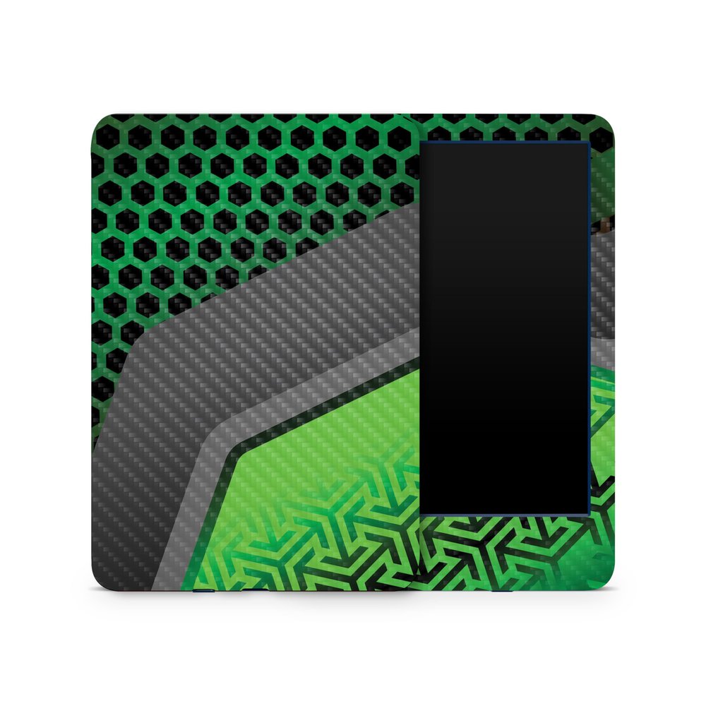 Carbon Fiber Skin Compatible with Amazon Kindle 6-inch 11th Gen (2022) - Hex Green - Premium 3M Vinyl Protective Wrap Decal Cover - Easy to Apply | Crafted in The USA by MightySkins