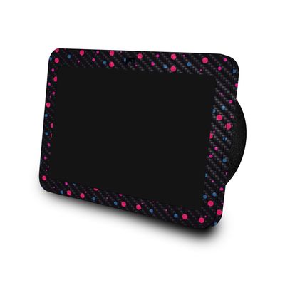 Carbon Fiber Skin Compatible with Amazon Echo Show 8 (3rd Gen, 2023) - Magenta Dots - Premium 3M Vinyl Protective Wrap Decal Cover - Easy to Apply | Crafted in The USA by MightySkins