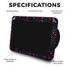 Carbon Fiber Skin Compatible with Amazon Echo Show 8 (3rd Gen, 2023) - Magenta Dots - Premium 3M Vinyl Protective Wrap Decal Cover - Easy to Apply | Crafted in The USA by MightySkins view 2
