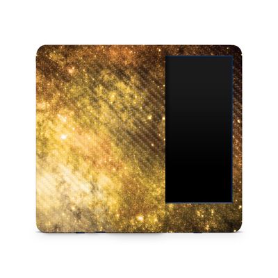 Carbon Fiber Skin Compatible with Amazon Kindle 6-inch 11th Gen (2022) - Golden Stars - Premium 3M Vinyl Protective Wrap Decal Cover - Easy to Apply | Crafted in The USA by MightySkins