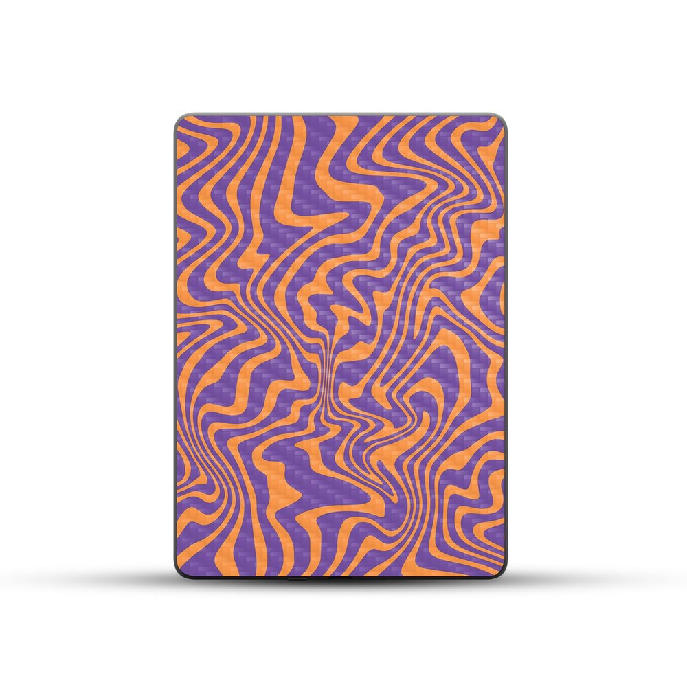 Carbon Fiber Skin Compatible with Amazon Kindle Paperwhite 5 6.8-inch 11th Gen (2021) - Jitter Zebra - Premium 3M Vinyl Protective Wrap Decal Cover - Easy to Apply | Crafted in The USA by MightySkins
