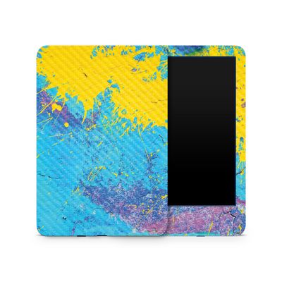 Carbon Fiber Skin Compatible with Amazon Kindle 6-inch 11th Gen (2022) - Splatter Wall - Premium 3M Vinyl Protective Wrap Decal Cover - Easy to Apply | Crafted in The USA by MightySkins