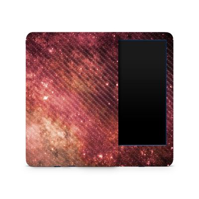 Carbon Fiber Skin Compatible with Amazon Kindle 6-inch 11th Gen (2022) - Red Stars - Premium 3M Vinyl Protective Wrap Decal Cover - Easy to Apply | Crafted in The USA by MightySkins