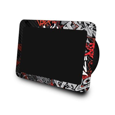 Carbon Fiber Skin Compatible with Amazon Echo Show 8 (3rd Gen, 2023) - Red Tag - Premium 3M Vinyl Protective Wrap Decal Cover - Easy to Apply | Crafted in The USA by MightySkins