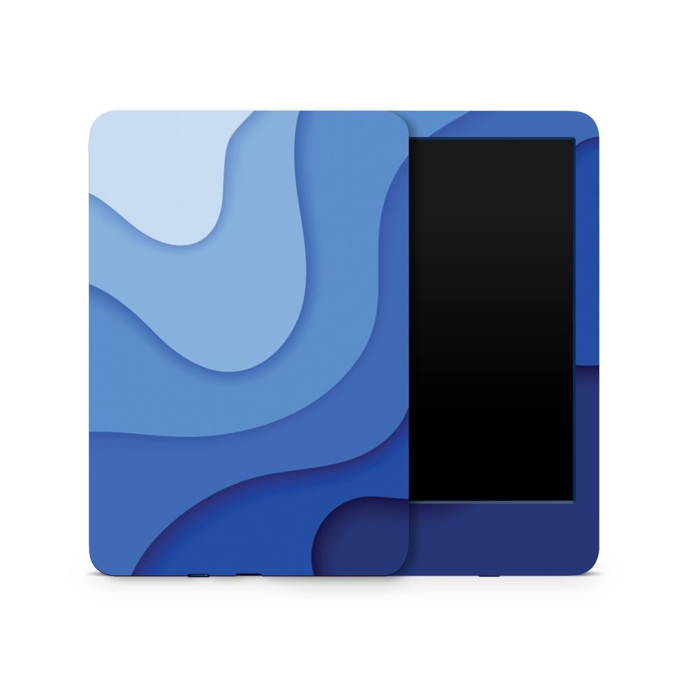 Skin Compatible with Amazon Kindle 6-inch 11th Gen (2022) - Papercraft Blue - Premium 3M Vinyl Protective Wrap Decal Cover - Easy to Apply | Crafted in The USA by MightySkins