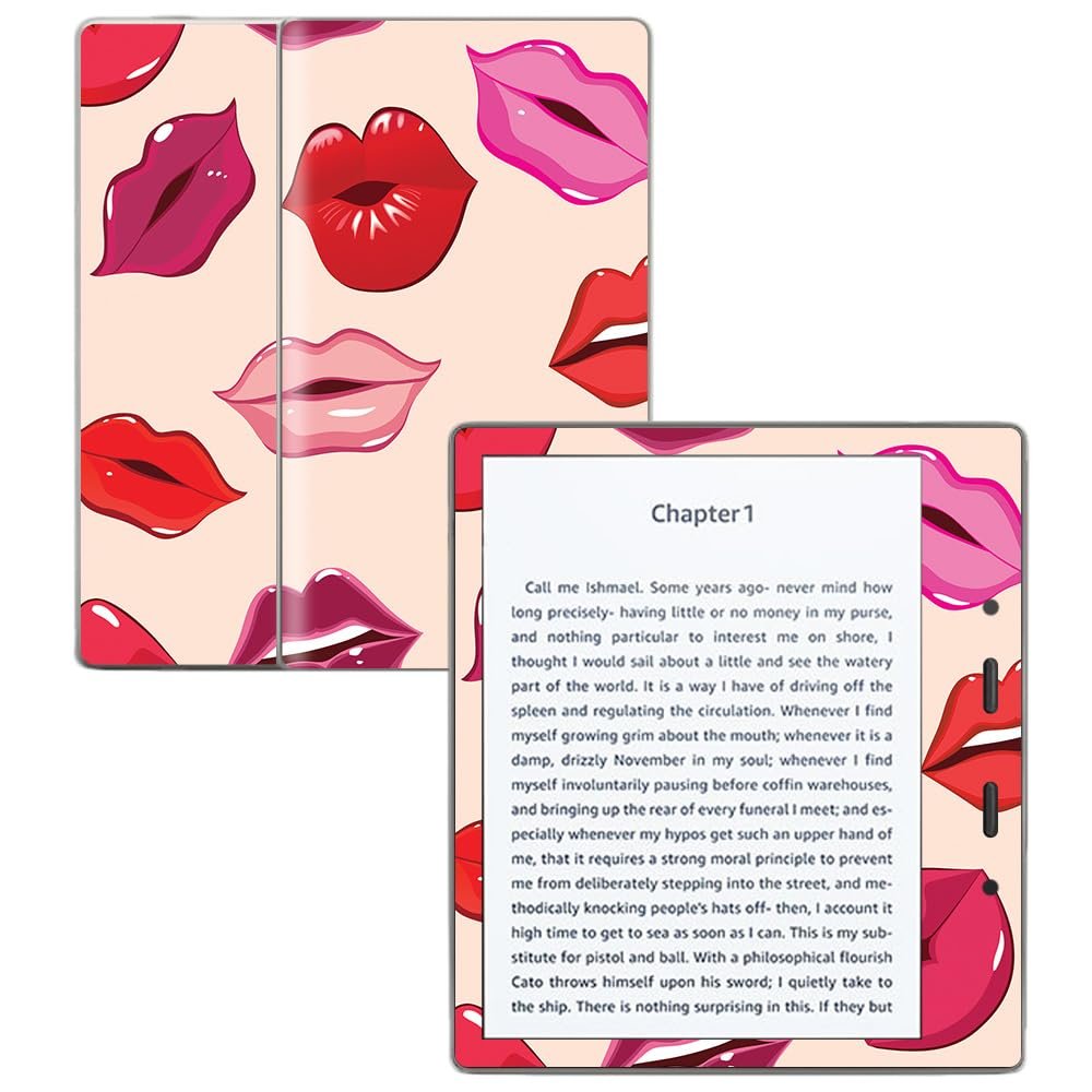 Skin Compatible with Amazon Kindle Oasis 7" (9th Gen) - Many Kisses - Premium 3M Vinyl Protective Wrap Decal Cover - Easy to Apply | Crafted in The USA by MightySkins