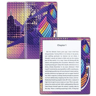 Carbon Fiber Skin Compatible with Amazon Kindle Oasis 7" (9th Gen) - Shutter Shades - Premium 3M Vinyl Protective Wrap Decal Cover - Easy to Apply | Crafted in The USA by MightySkins