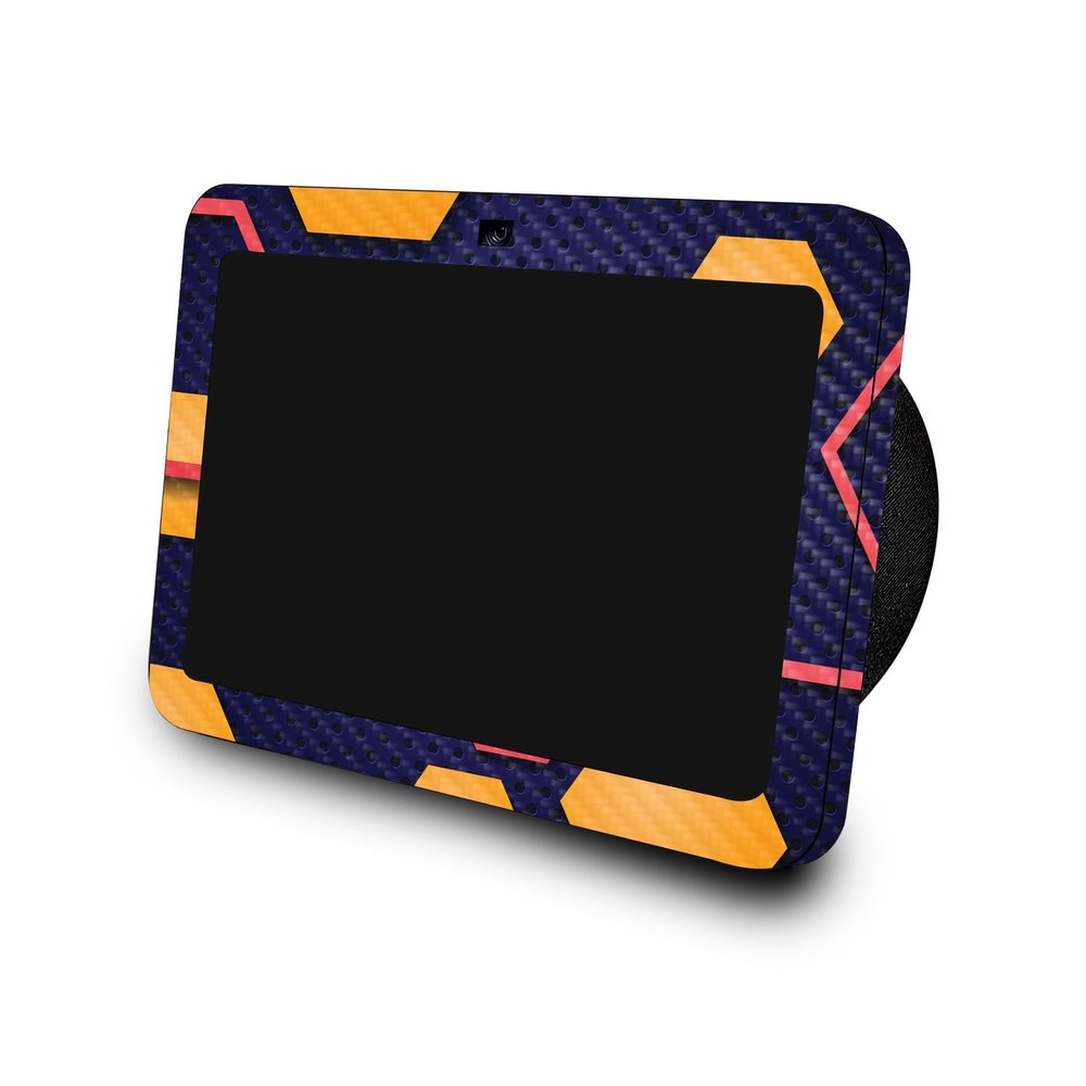 Carbon Fiber Skin Compatible with Amazon Echo Show 8 (3rd Gen, 2023) - Complimentary Hex - Premium 3M Vinyl Protective Wrap Decal Cover - Easy to Apply | Crafted in The USA by MightySkins