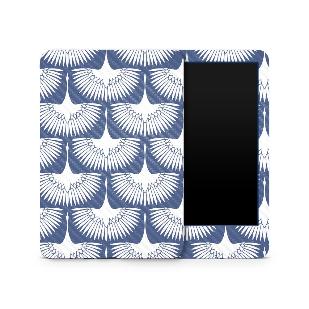 Carbon Fiber Skin Compatible with Amazon Kindle 6-inch 11th Gen (2022) - Feather Duster - Premium 3M Vinyl Protective Wrap Decal Cover - Easy to Apply | Crafted in The USA by MightySkins