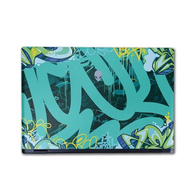 Laptop Skin Compatible with Alienware M16 R2 (2024) - CyanTag - Premium 3M Vinyl Protective Wrap Decal Cover - Easy to Apply | Crafted in The USA by MightySkins