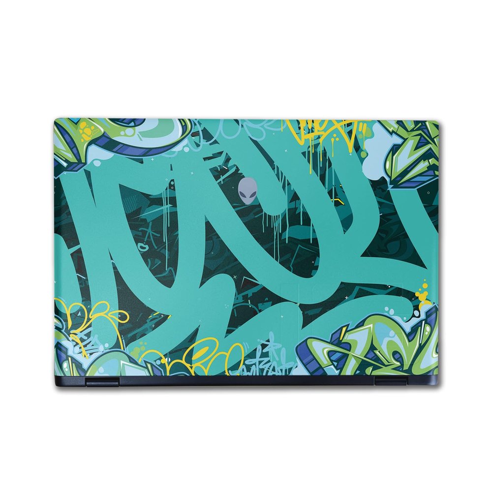 Laptop Skin Compatible with Alienware M16 R2 (2024) - CyanTag - Premium 3M Vinyl Protective Wrap Decal Cover - Easy to Apply | Crafted in The USA by MightySkins