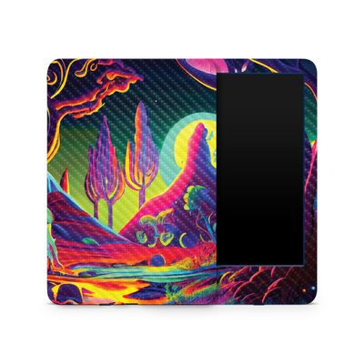 Carbon Fiber Skin Compatible with Amazon Kindle 6-inch 11th Gen (2022) - Trippy Planet - Premium 3M Vinyl Protective Wrap Decal Cover - Easy to Apply | Crafted in The USA by MightySkins
