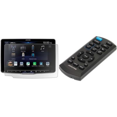 Alpine KAE-HF9DA Anti-Reflective Screen Protector for iLX-F509, RUE-4360 Wireless Remote Bundle