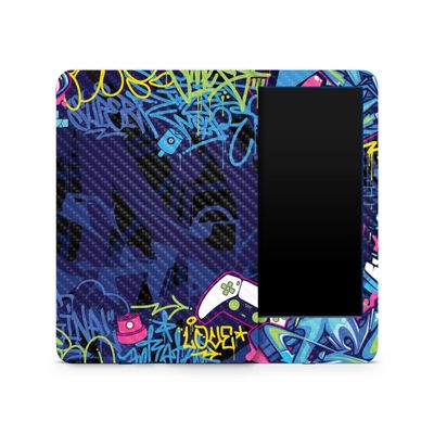 Carbon Fiber Skin Compatible with Amazon Kindle 6-inch 11th Gen (2022) - Gamer Tag - Premium 3M Vinyl Protective Wrap Decal Cover - Easy to Apply | Crafted in The USA by MightySkins