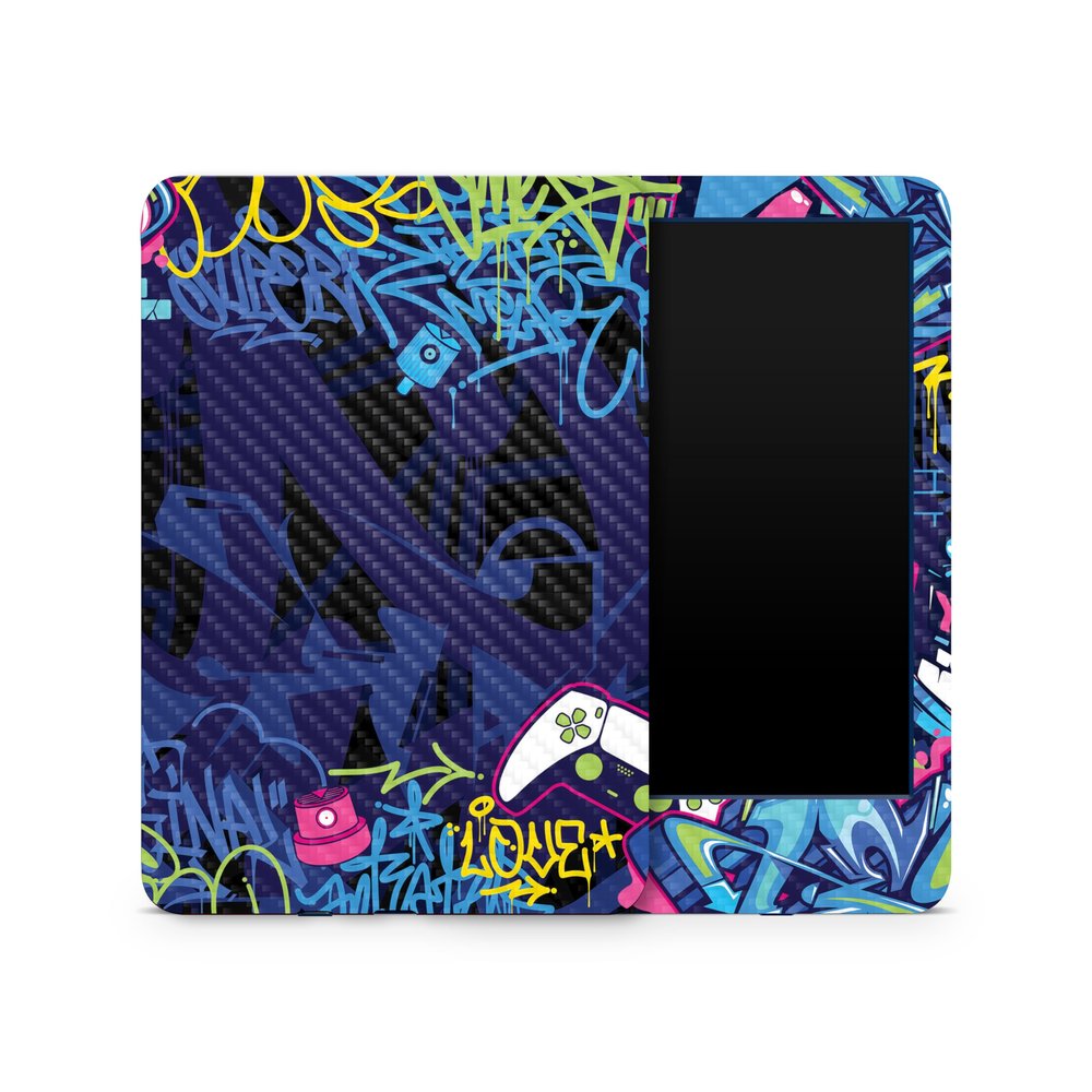 Carbon Fiber Skin Compatible with Amazon Kindle 6-inch 11th Gen (2022) - Gamer Tag - Premium 3M Vinyl Protective Wrap Decal Cover - Easy to Apply | Crafted in The USA by MightySkins