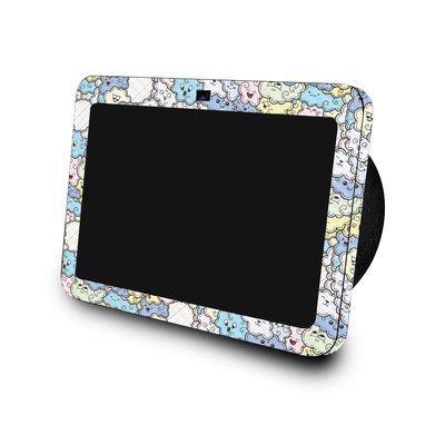 Carbon Fiber Skin Compatible with Amazon Echo Show 8 (3rd Gen, 2023) - Cloud Pals - Premium 3M Vinyl Protective Wrap Decal Cover - Easy to Apply | Crafted in The USA by MightySkins